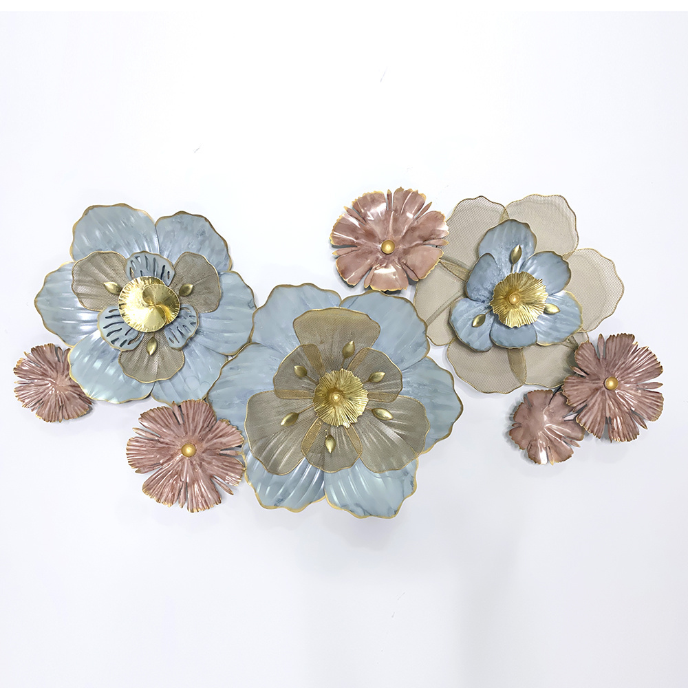 3D Flower Wall Art Decor Metal Wall Art Craft Hanging Wall Art