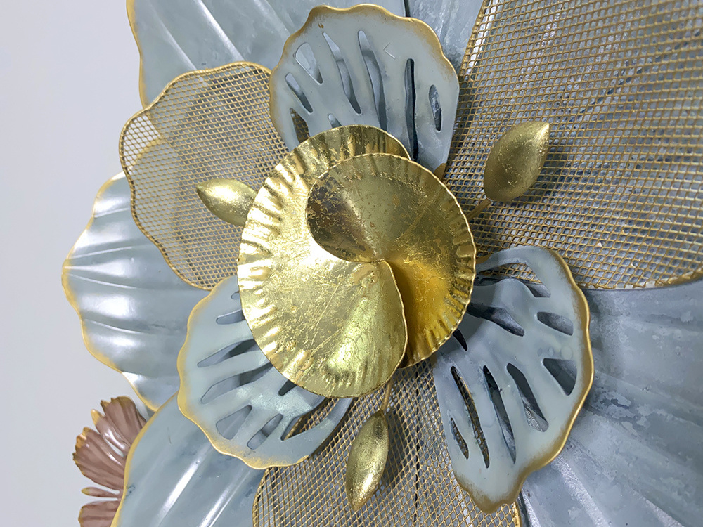 3D Flower Wall Art Decor Metal Wall Art Craft Hanging Wall Art