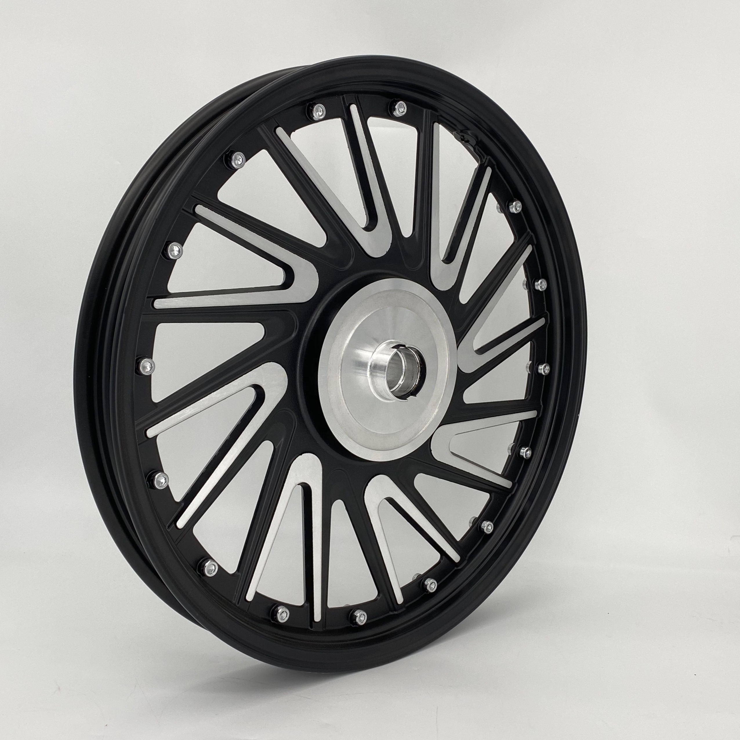 Custom Motorcycle Wheels Aluminum Supermoto Wheels  Indian royal enfield alloy wheels