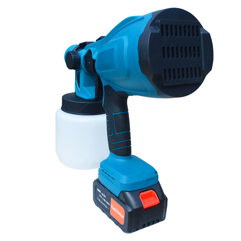 Portable Lithium Battery Tools 21v Electric High Pressure Cordless Power Spray Gun 800mL Paint Sprayer Airless Sprayer