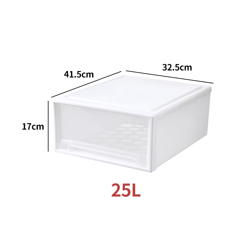 Stackable Plastic Storage Basket Bin Shelf Box for Closet  Drawer  Wardrobe Organizer