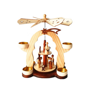 2 tier Christmas story German Christmas windmill  carousel pyramid decoration