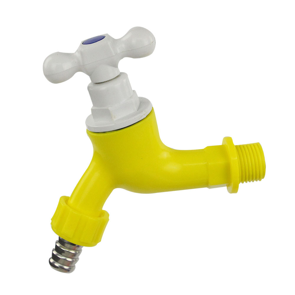 White Color Good Quality PVC Plastic Water Tap Faucet