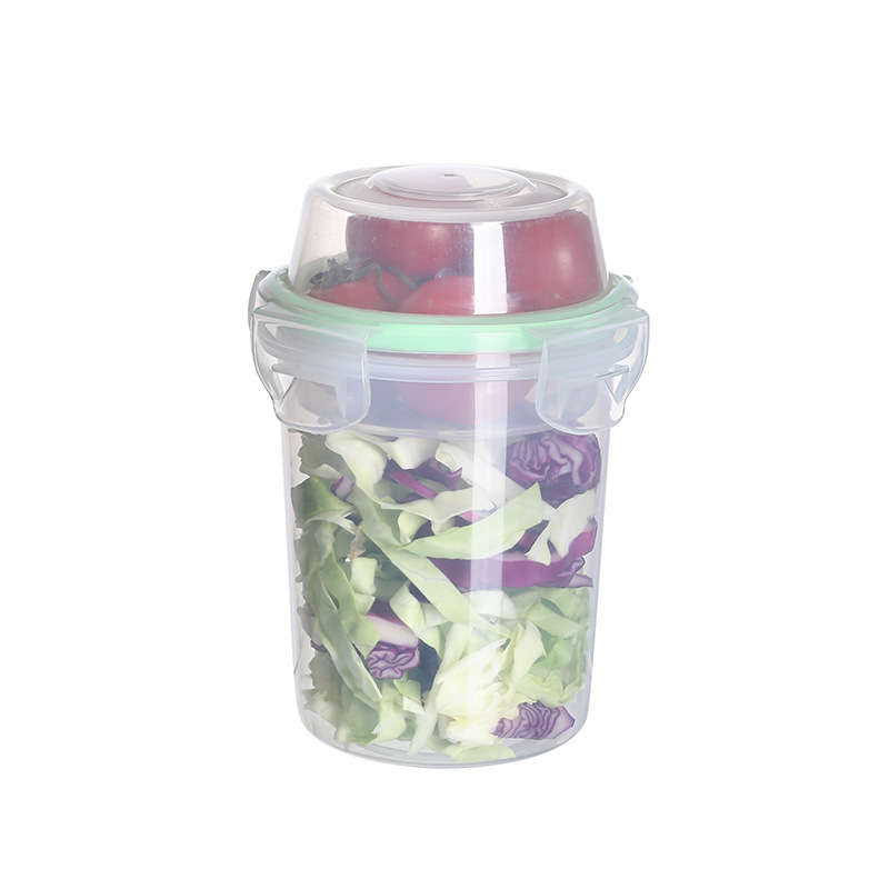 Yogurt Parfait Cups Bowls with Topping Cereal Oatmeal Salad or Fruit Container with Lids, Large Breakfast on The Go Plastic Food