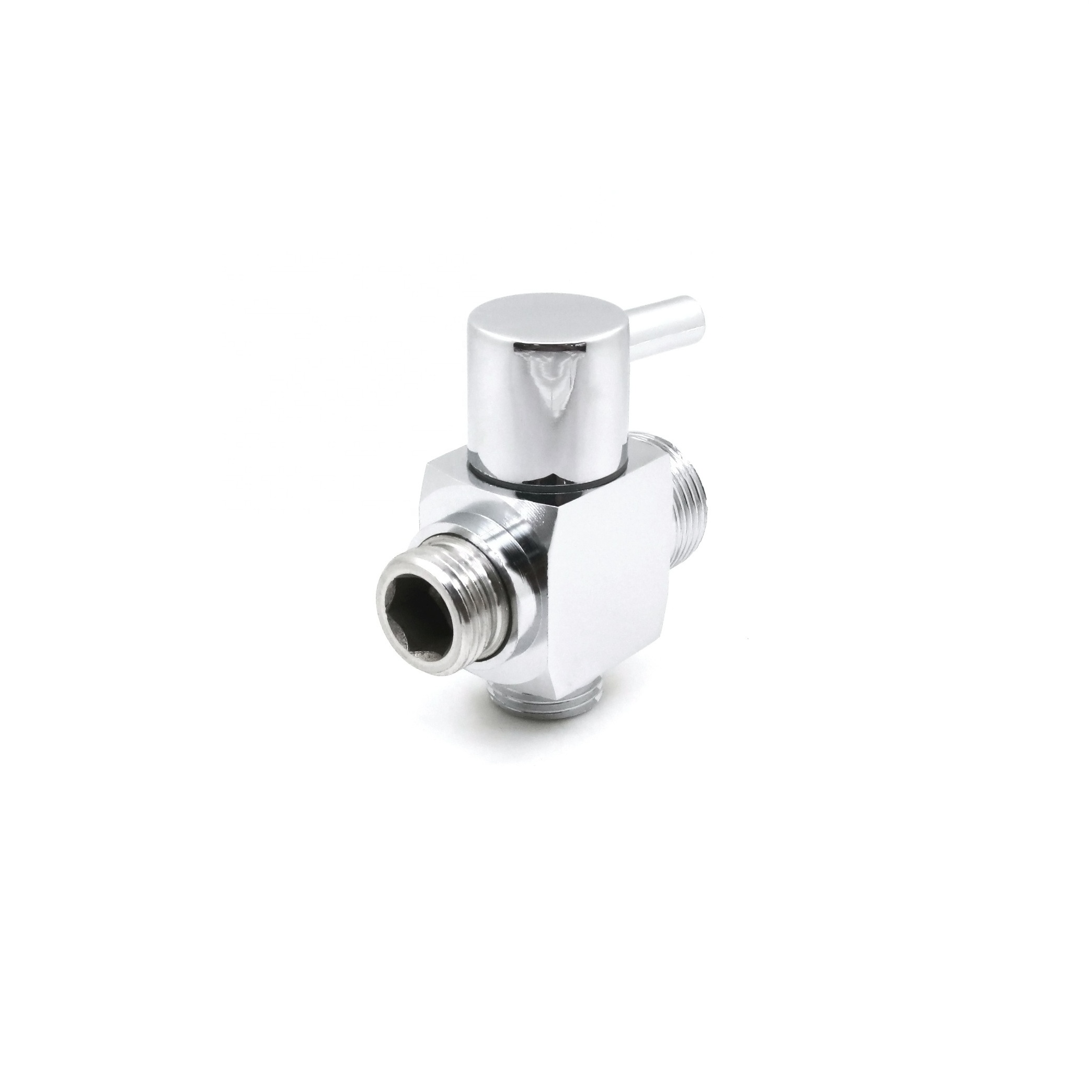 Shower faucet connected  hose brass T--Valve connector faucet accessories