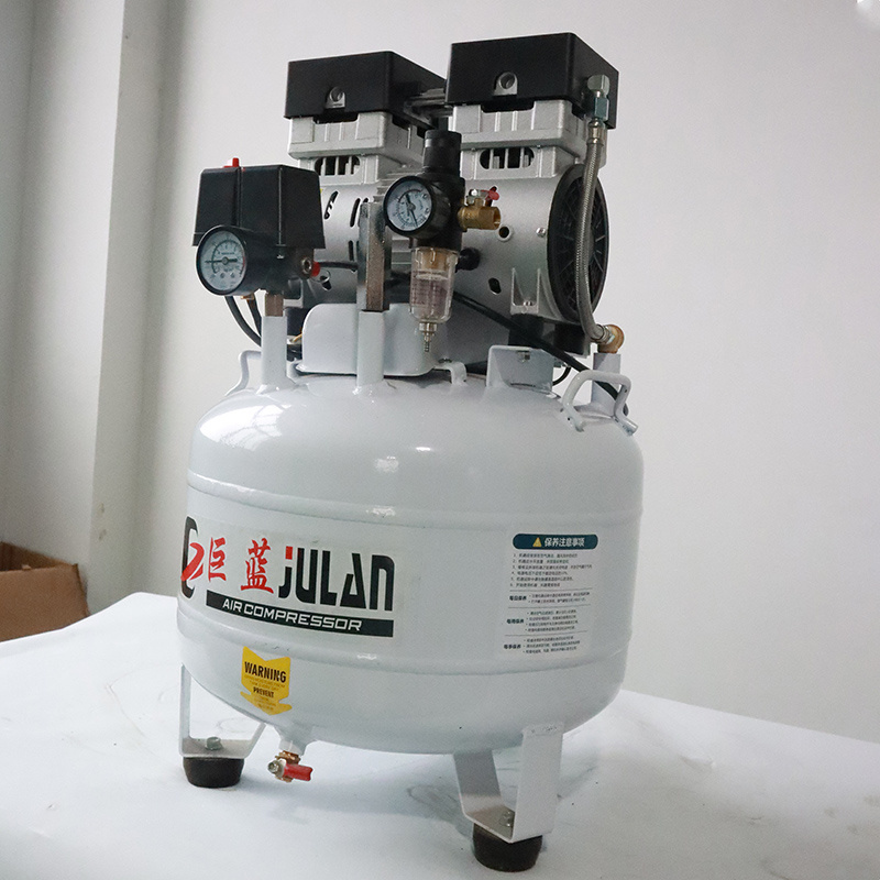 Best price 550w 750w dental air compressor 25L medical silent oil free air compressor