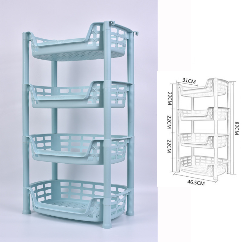 Shelf storage triangular foot  bathroom kitchen shelf multi-floor shelf storage arrangement