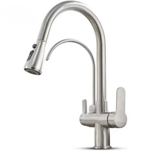 24 2023 kitchen faucet brass water tap modern kitchen taps brass pull out sprayer kitchen mixer sink faucets