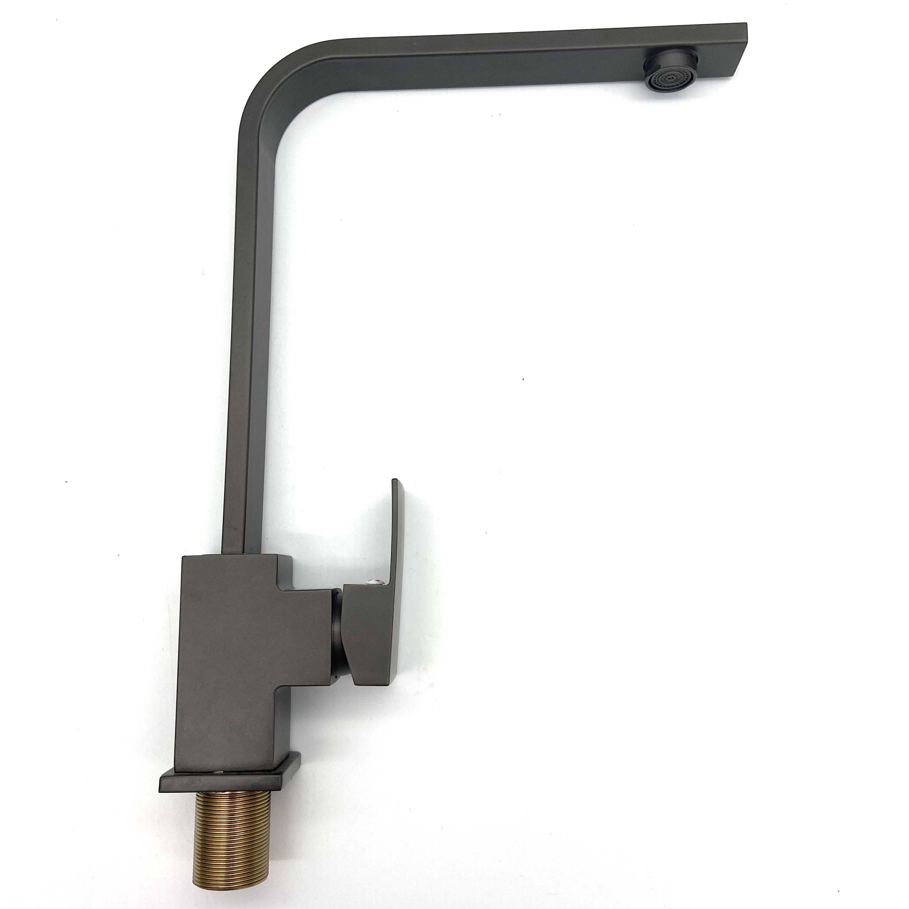 Factory Supplier Outdoor Satin Zinc-alloy Deck Mounted High Quality Hot/Cold Water Kitchen Faucets