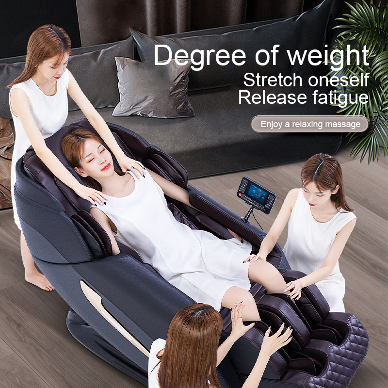 Zero Gravity Shiatsu 4d Massage Chair Full Body 4d Electric Ai Smart Recliner Body Massager Real Relax Massage Chair 220V-50HZ