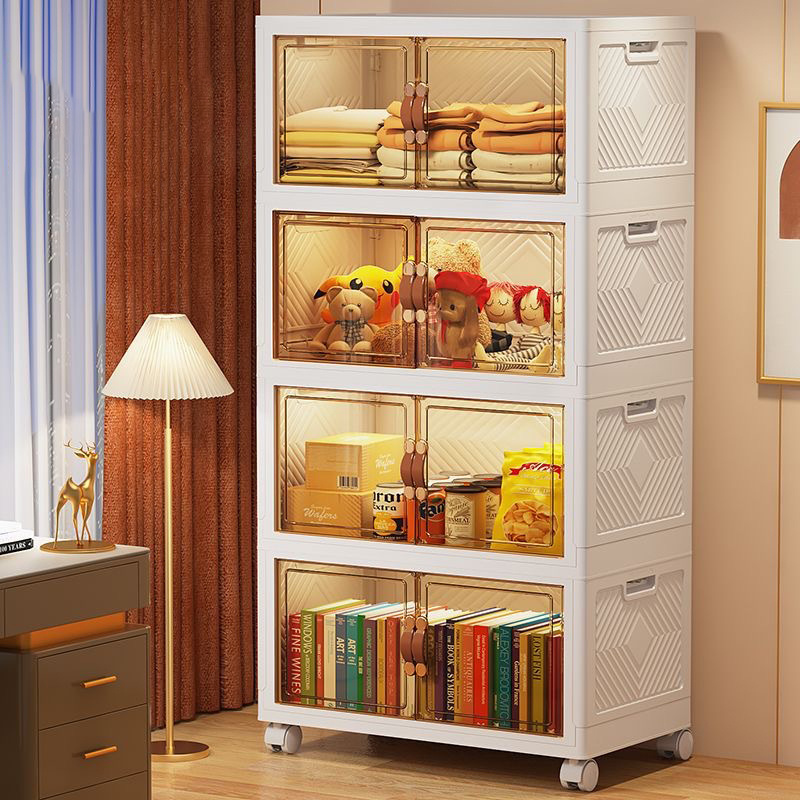 storage cabinet plastic wardrobe Folding Open Wardrobe Foldable Clothes Bedroom Closets for living room  storage box storage bin