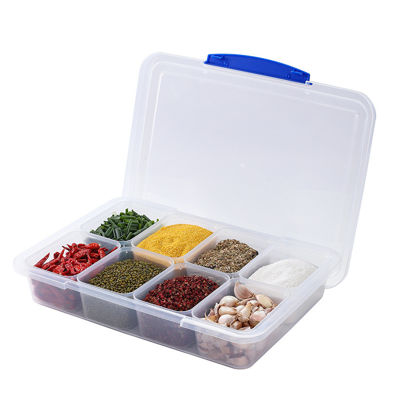 Divided Serving Tray with Lid Snack Box Charcuterie Board Container Storage Organizer Chopped Salad Box Suitable for dishwashers