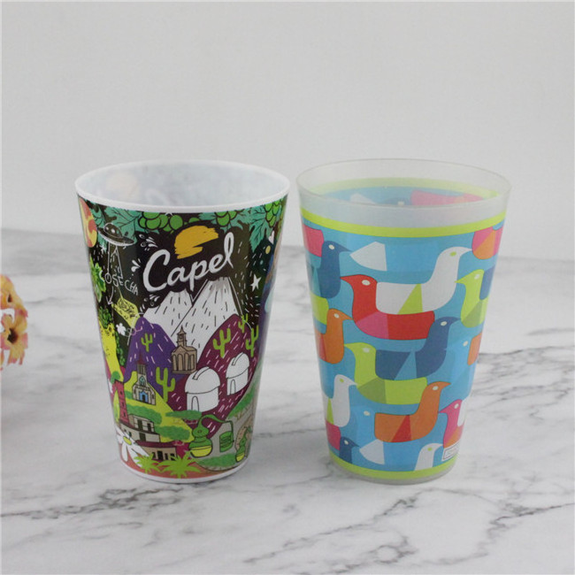 6 pieces/Set Rainbow Cups Coffee Mug Storage Cup Plastic Water Cup