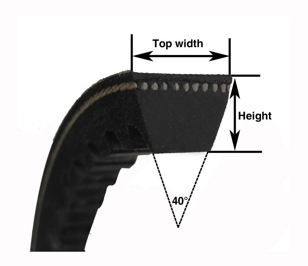 TaiZhou KingPower  Edge Cogged V Belt Drive Flat rubber Transmission wedding Belt Auto Parts  ZX AX BX CX Tooth Teeth V Belt