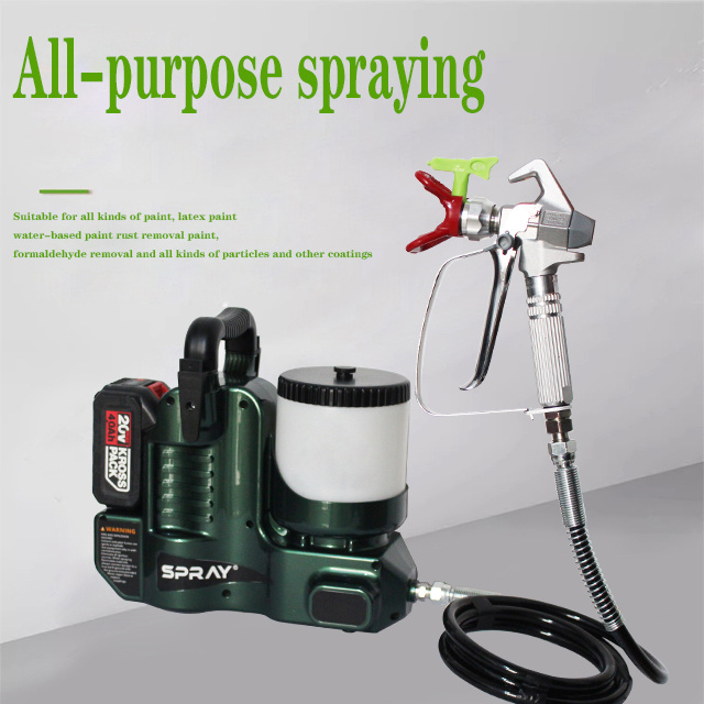 2024 Mini portable paint sprayer electric airless sprayers Lithium Battery High Pressure