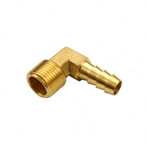 Custom high quality 1/8"x4mm - 1/2"x12mm any sizes 90 degree brass forged hose fitting Elbow with Nozzle