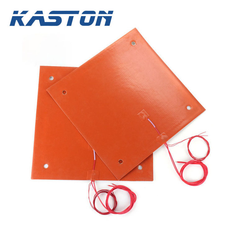 custom 12v 24v 220v electric industrial flexible silicone rubber heating pad for heat press machine