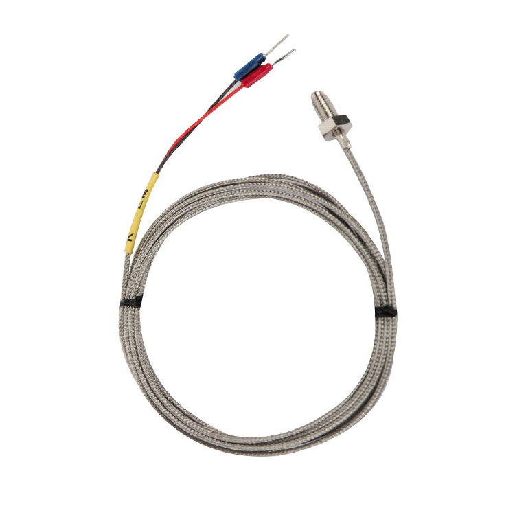 high capacity M6 screw thread industry probe temperature sensor E K j type thermocouple