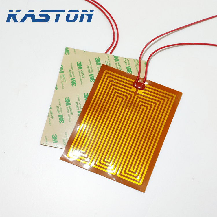 custom 5v 12v 48v 220v 40w industrial flexible thick film electric polyimide kapton heater for Car Mirror