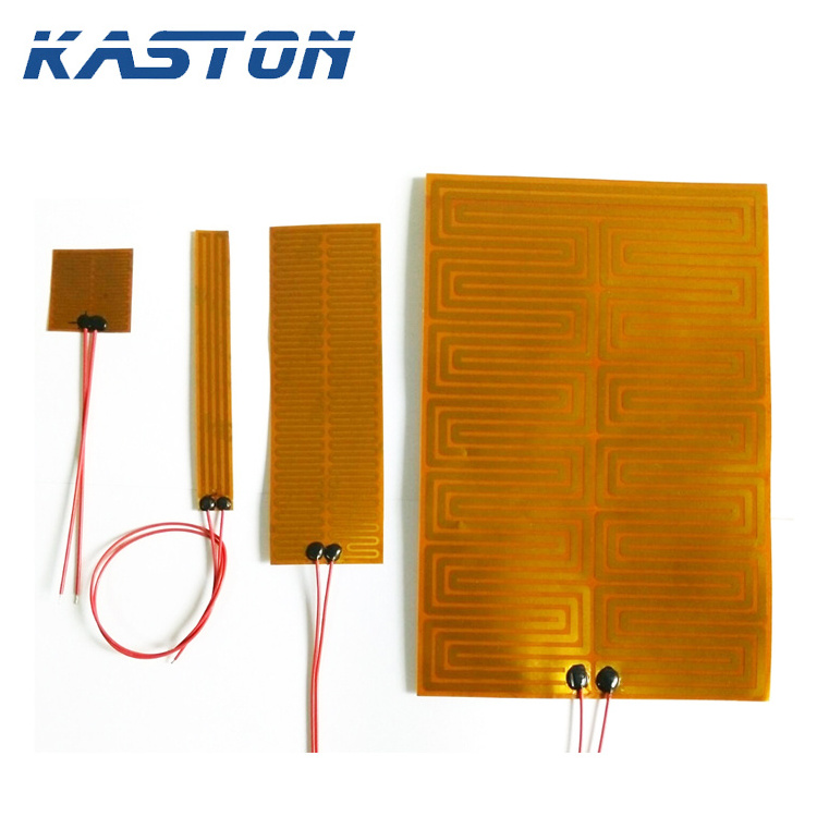 custom 5v 12v 48v 220v 40w industrial flexible thick film electric polyimide kapton heater for Car Mirror