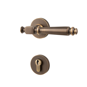 Hardware Factory OEM Zinc alloy Brushed Brass Lever Door Handles