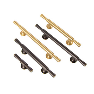 Knurling Brass Solid Furniture Hardware Cabinet Door Kitchen  Hardware Gold Kitchen Cabinet Pulls Wardrobe Handle Drawer Knobs