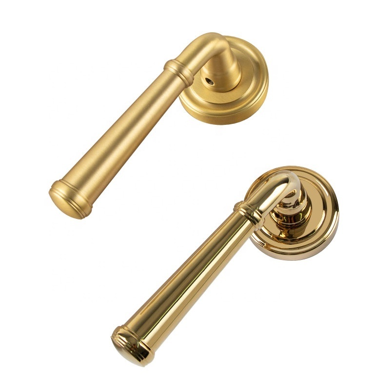 European style door knob luxury home interior door lock bedroom brass handle lock double lever lock