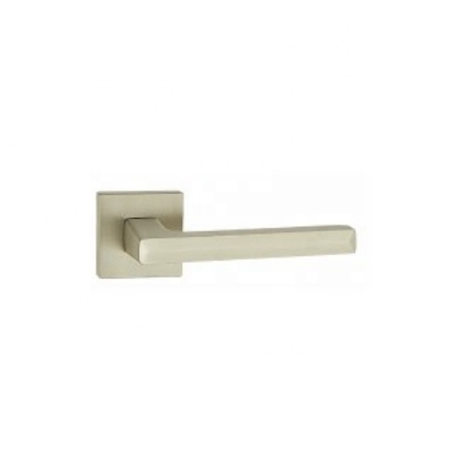 Interior home room door lock wooden door knob brushed gold split double panel bedroom gold light luxury door handle