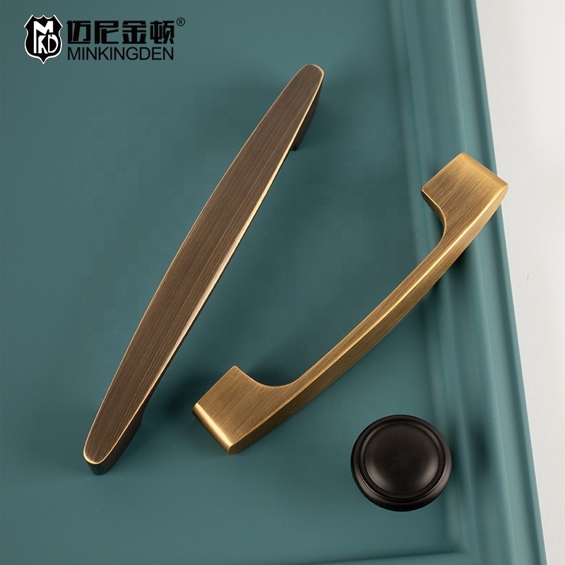 Pure Copper American Light Luxury Household Wardrobe Cabinet  Drawer Solid Brass Pull Handle and Knobs