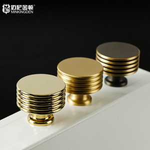 Luxury Cupboard Wardrobe Drawer Gold Pull Handles Antique Furniture Kitchen Solid Brushed Brass Door Cabinet Handles