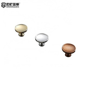 round single hole furniture knob drawer cabinet cabinet silver handle brass solid cabinet handle