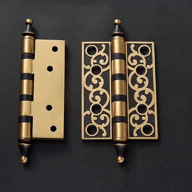 Custom Zinc Alloy Black door Hinge for aluminium profile Hinge  Brass Profile Factory Wholesale Hinge For Wooden