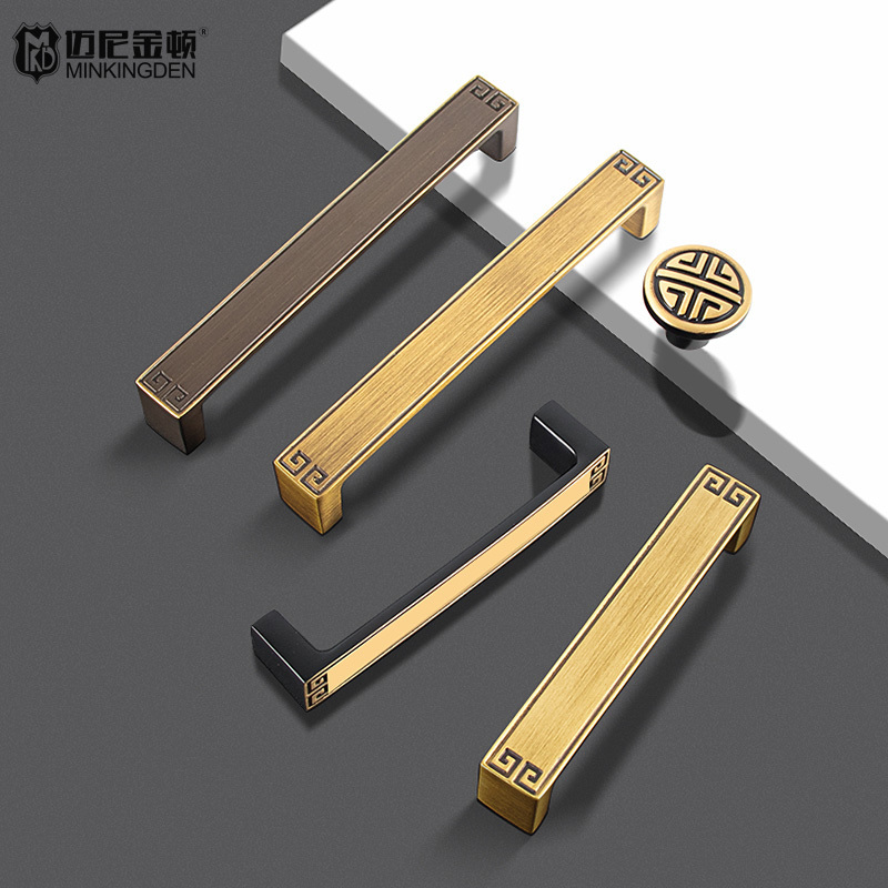 Furniture Handles Copper War Kangya Pure Door Brushed Chrome Solid Brass Cabinet Knobs