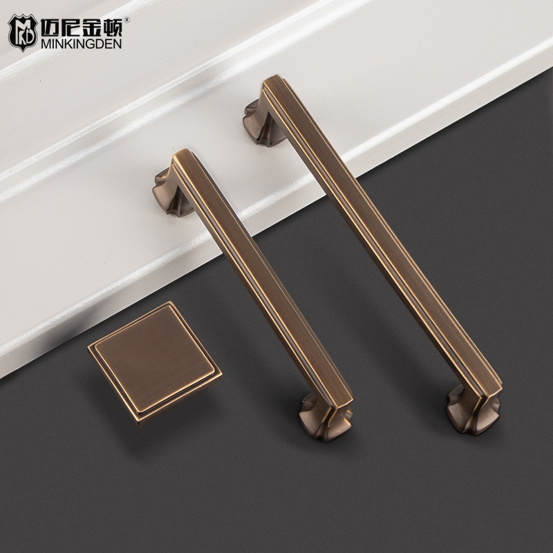 Back Plate Square Handle Heavy Mortise Modern Solid Brass Door Knob