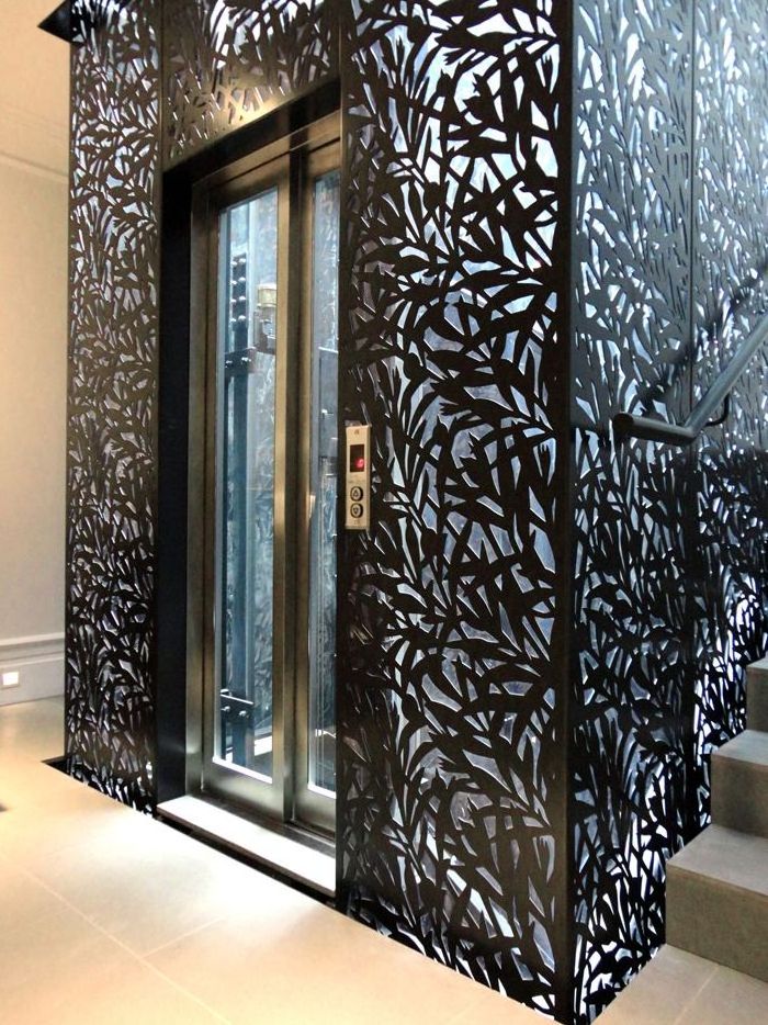 hollow carved flower screen villa new partition living room outdoor courtyard porch decorative background Stainless steel