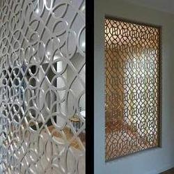 hollow carved flower screen villa new partition living room outdoor courtyard porch decorative background Stainless steel