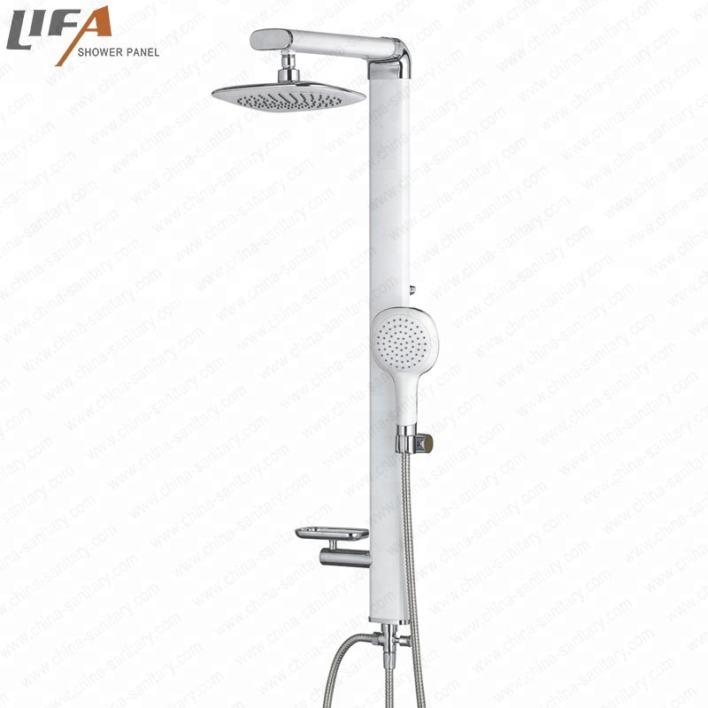 Factory supply high strength shower column 4 ways diverter valve smart bathroom set shower panel