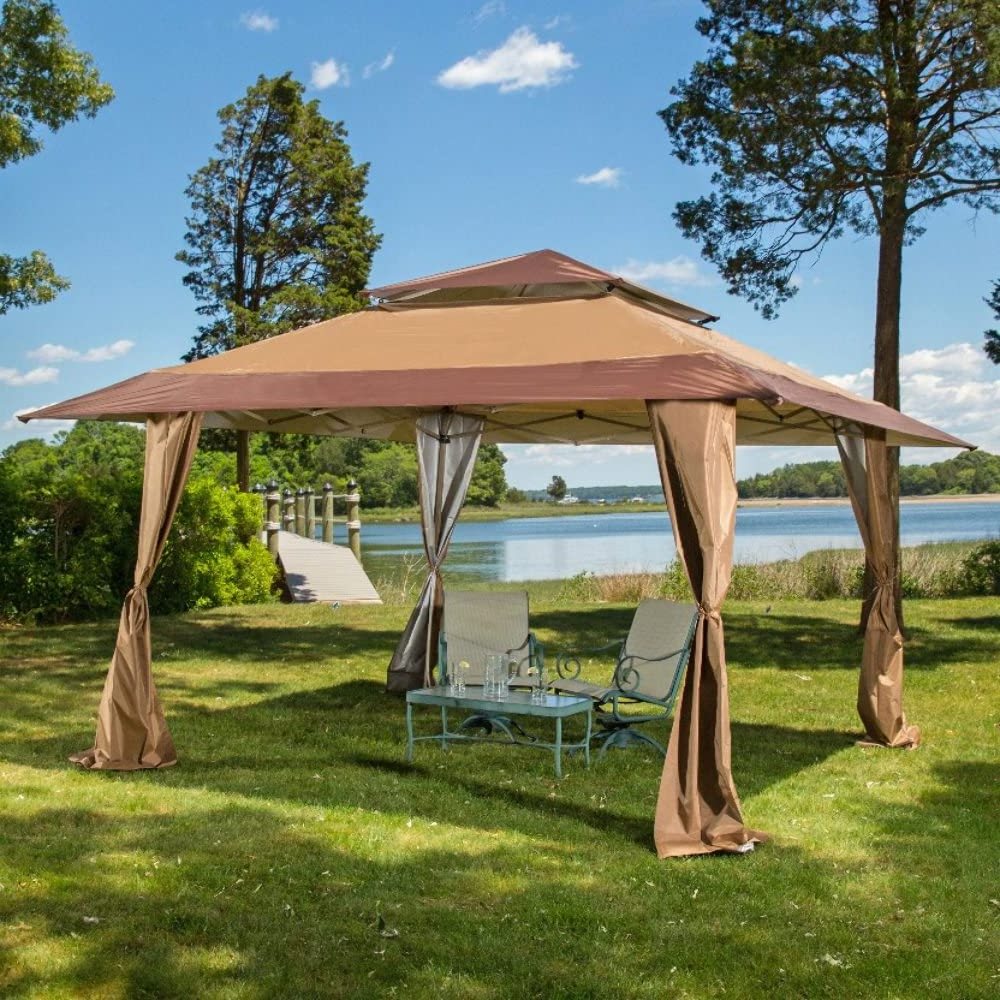 13x13 Outdoor Yard Pop-Up Steel Frame Hardtop Canopy Gazebo