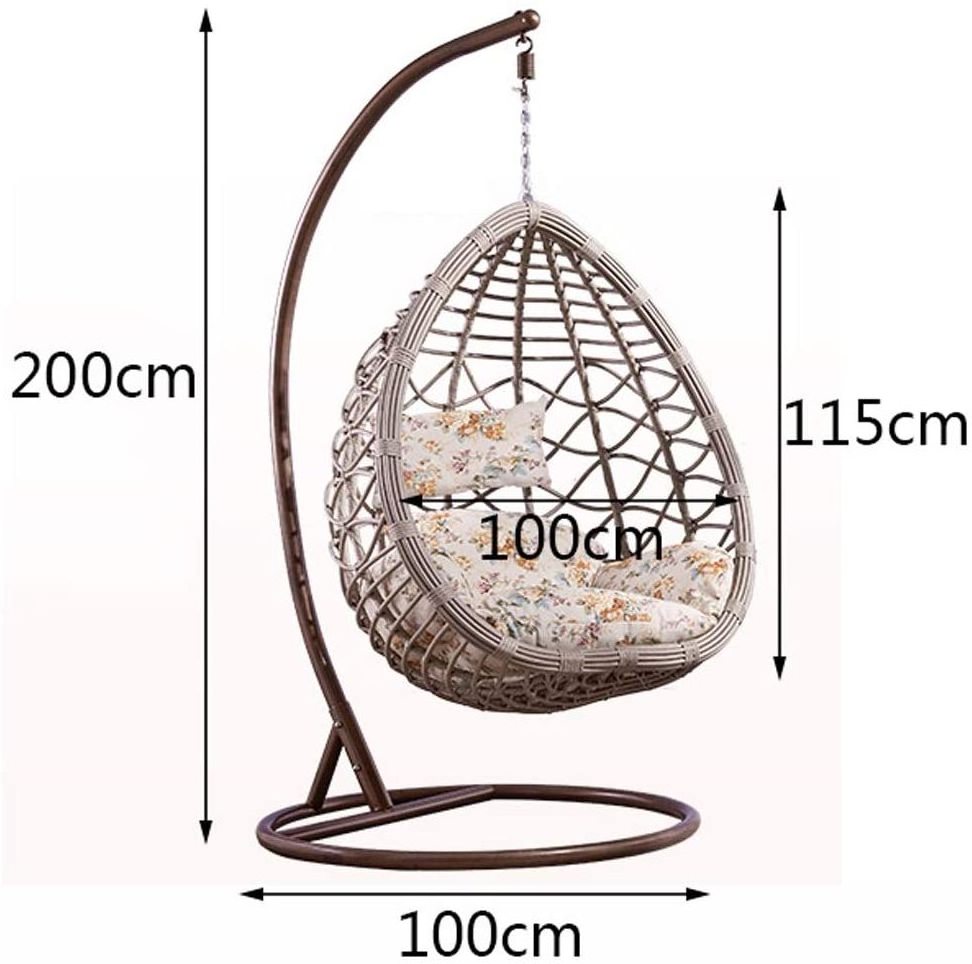 Swing Chair White Hanging Hammock hanging swing rattan egg chair Outdoor Balcony Cradle Chair