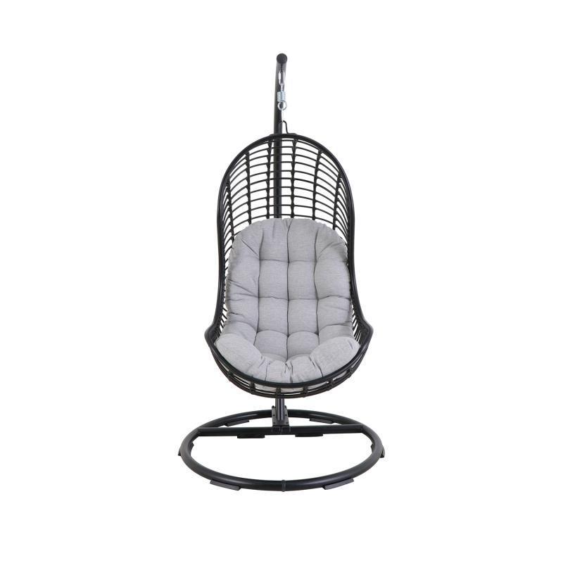 Wholesale indoor outdoor camping steel egg shaped hanging swing chair