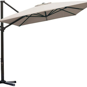 8 x 10ft Offset Patio Umbrella Rectangular Cantilever Outdoor Garden Umbrella Hanging Umbrella