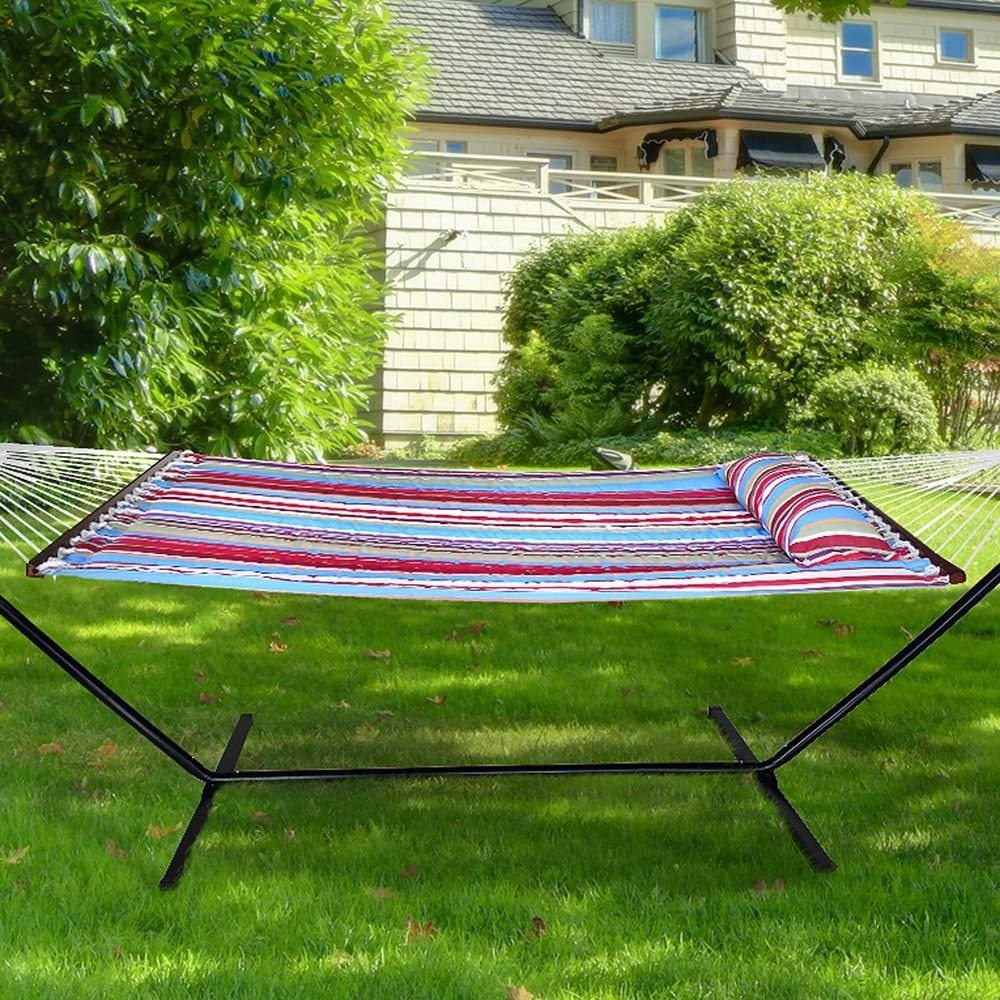 2020 Hot Selling Cotton Chair Hammock portable folding hammock with folding stand