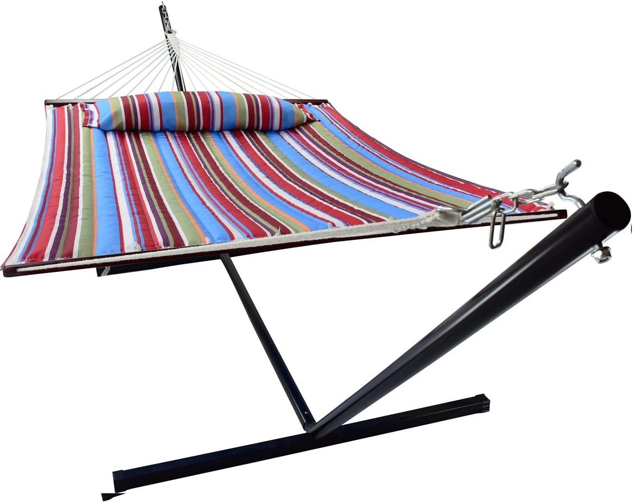 2020 Hot Selling Cotton Chair Hammock portable folding hammock with folding stand