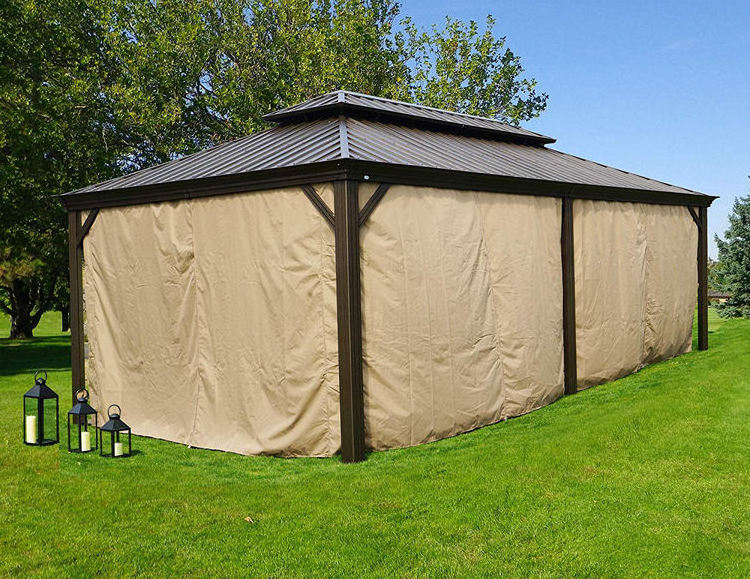 Premium Garden gazebo Sun Shed Hard top Sturdy Gazebo Pergola with roof