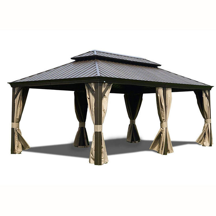 Premium Garden gazebo Sun Shed Hard top Sturdy Gazebo Pergola with roof