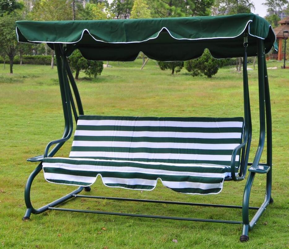 hot sale metal garden balcony patio 3 seat patio hanging swing chair with cushion