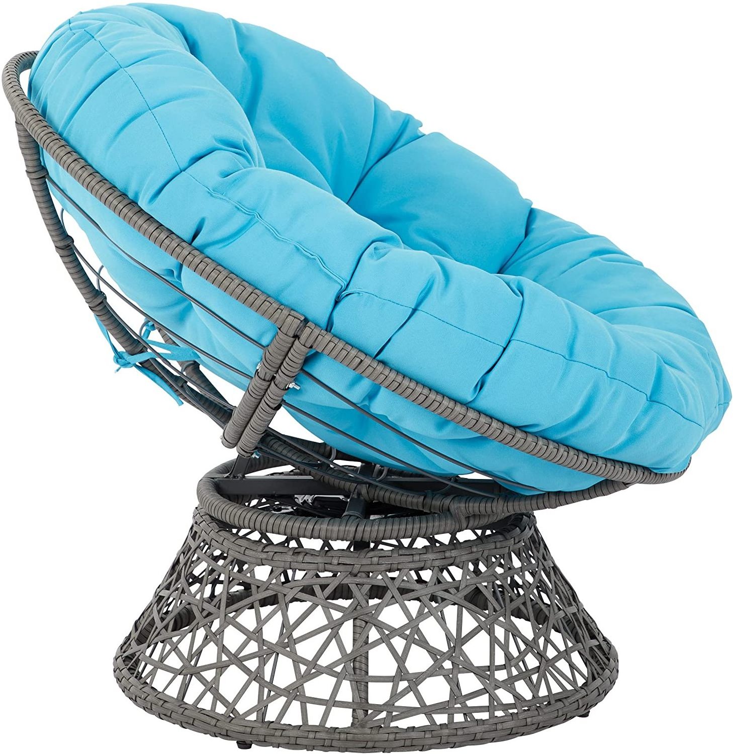 Outdoor Patio Balcony Wicker Rattan Papasan Chair with cushion