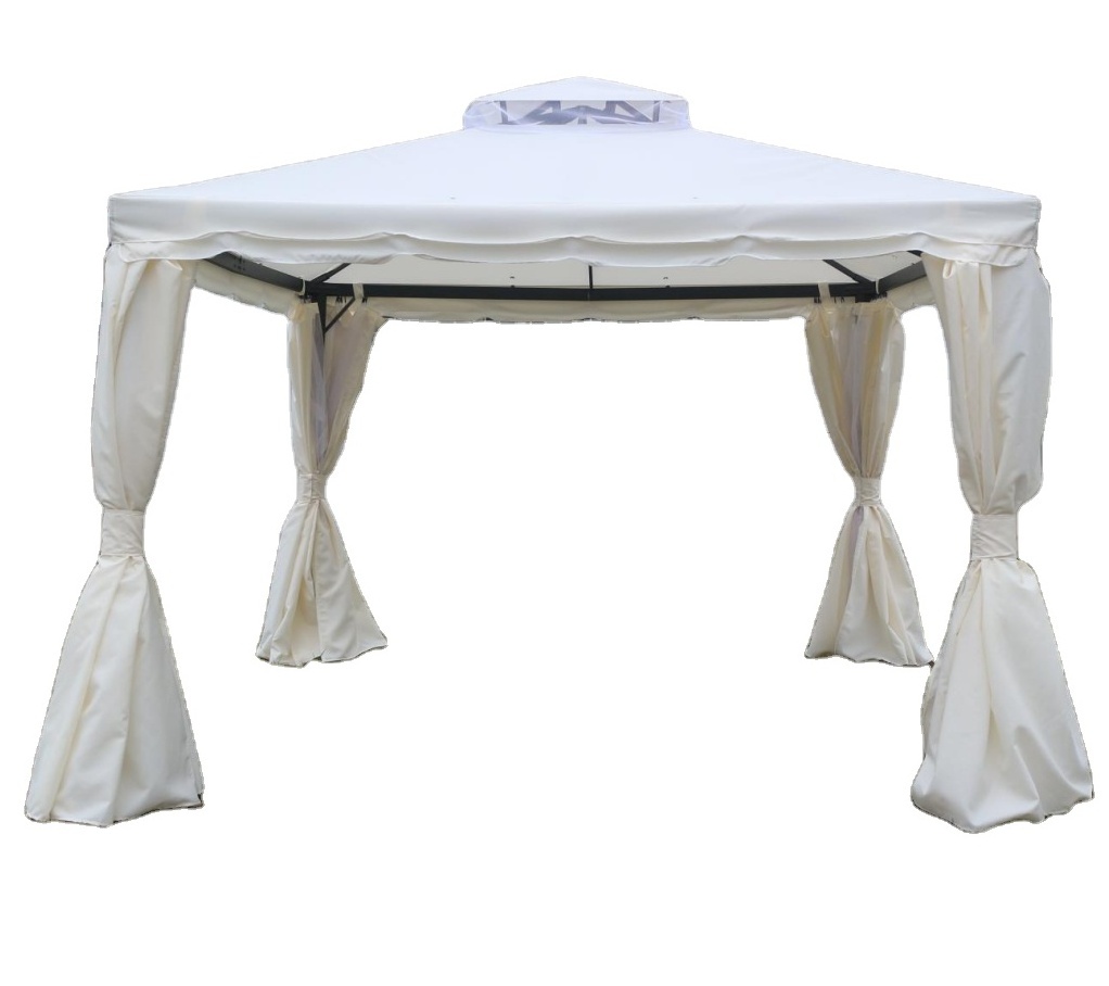 Hot selling good quality Garden outdoor metal frame white wedding pavilion pergolas and gazebos