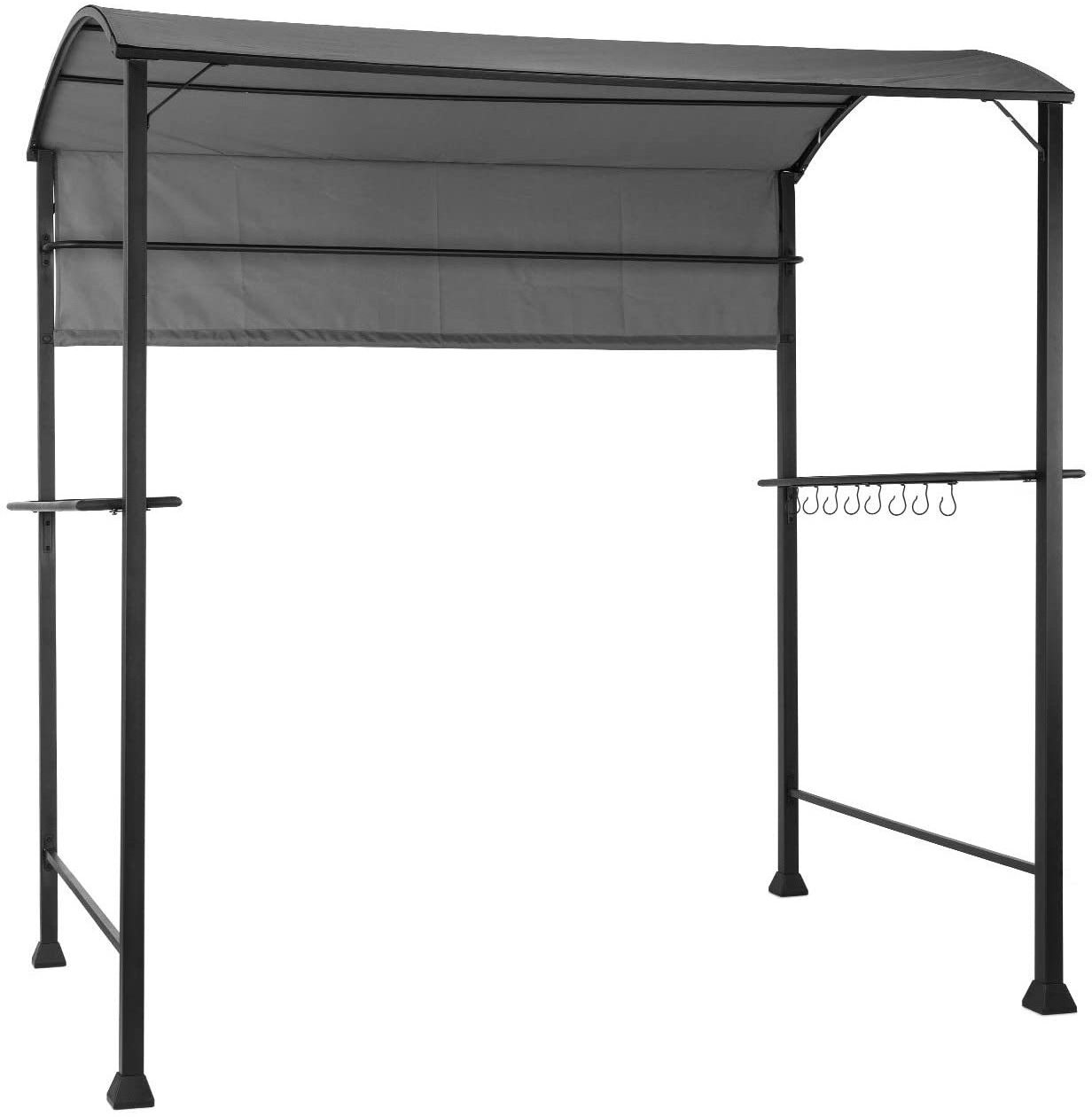 Cheap Patio Outdoor Polyester BBQ Shelter Barbecue Gazebo with Bar Counters and Hooks