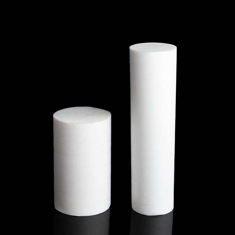 High-temperature resistant,new material,solid, cylindrical, machined polytetrafluoroethylene, plastic, black-and-white PTFE rods